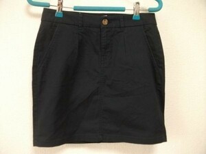 assk2-724☆H&M/エイチアンドエム　レディース　タイトスカート　スカート　無地　ネイビー　サイズ32　綿混素材