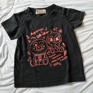 アンパンマン 黒 ブラック 半袖Tシャツ トップス 95cm 90cm 半袖Tシャツ アンパンマン トップス