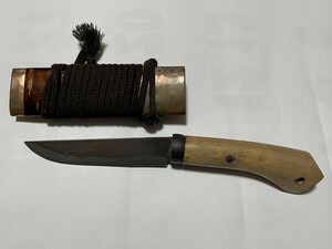 良明 古武火造 鞘付き ペティナイフ 剣鉈 26cm キャンプ アウトドア サバイバル