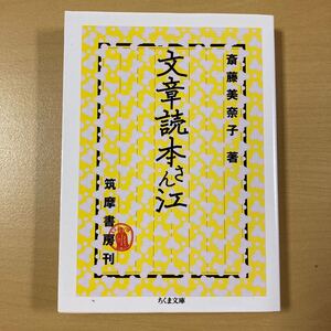 斎藤美奈子　『文章読本さん江』　ちくま文庫