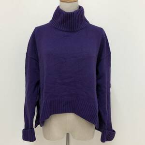 k0726 美品 OPENING CEREMONY オープニングセレモニー ニット セーター 長袖 羊毛混 カシミア混 0S 紫 ロマンティックウィンターコーデ