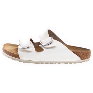 クロムハーツ BIRKENSTOCK DBL BCKL ARIZONA ビルケンシュトック ダブルバックル アリゾナ サンダル ローカットシューズ ホワイト/シルバー