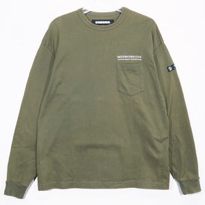 NEIGHBORHOOD ネイバーフッド 22AW CLASSIC-P CREWNECK LS.CO クラシックポケット クルーネック ロングスリーブTシャツ ロンT サイズM sepk