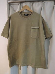 X-LARGE XLARGE エクストララージ HEAVY WEIGHT PIGMENT S/S POCKET TEE ベージュ L 人気商品 送料￥230～　値下げしました！