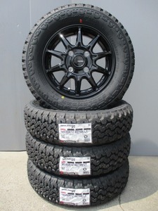 ヨコハマジオランダーKT■145/80R12・145R12 ゴツゴツタイヤ+アルミホイール■新品4本セット■軽トラバン エブリーNバンハイゼットピクシス