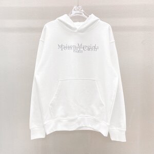 MAISON MARGIELA メゾンマルジェラ 上着 パーカー ジャケット 数字 logo メンズファッション ホワイト 希少 中古 Lサイズ