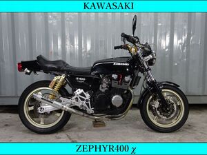 ☆車検令和7年10月付 KAWASAKI ゼファー400 χ ジョーカー FX外装 プリティーレーシングマフラー フルカスタム YouTubeにて動画見れます