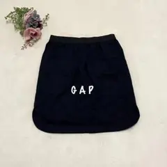 GAP スカート　ネイビー　レディース　ウエストゴム　ギャップ　膝丈スカート　M