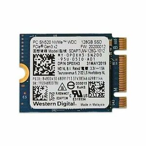 ★送料無料★WD PC SN520 NVMe 128GB SSD PCIe GEN3*2 SDAPTUW-128G-1012 M.2 SSD★中古