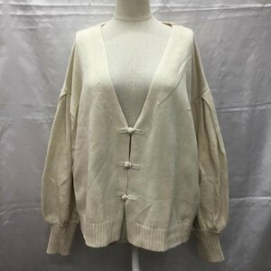 LOWRYS FARM FREE ローリーズファーム カーディガン 長袖 LF621287AD チャイナボタン Vネック Cardigan 10107292