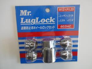 0717-3 Mr.LugLock ホイールロックナット 貫通ナット