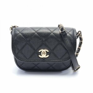 シャネル マトラッセ ブランドオフ CHANEL キャビアスキン(グレインドカーフ) ショルダーバッグ キャビアスキン 中古 レディース