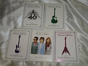 棚4■ THE ALFEE 40th Premium Members DVD VOL.1-5アルフィー　5枚セット　*商品詳細必読