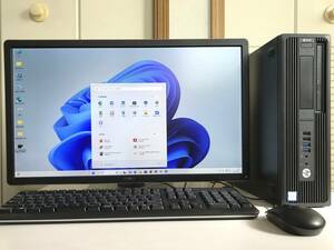 HP Z240 SFF＋24型ワイド（双方美品）・Win11Pro64bit・新品SSD-256GB＋HDD-1TB・E3-1245V5・PC4-16GB・Sマルチ・OfficeXP・三画面表示