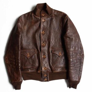 【最高級】FREEWHEELERS LEATHER TOGS MFG.Co.【TYPE A-1】38 ホースハイド レザー フライトジャケット 2405028