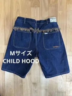 Mサイズ　CHILD HOODチャイルドフッド　デニム　ハーフ　パンツ