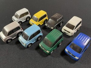 ｊ∞∞　まとめて　eK WAGON　eKワゴン　三菱　プルバック式　ミニカー　8色　当時物　現状品/H-N01