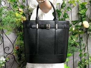 ●超美品●VALENTINO GARAVANI ヴァレンティノ ガラヴァーニ●ピッグスキン レザー 本革●トート ハンド バッグ●黒●G金具●B5●Js47674