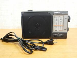 (AY-10) SONY ソニー ICF-801 FM/AM 2BAND ポータブルラジオ オーディオ機器＠60(7)