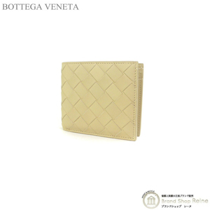 ボッテガ ヴェネタ （BOTTEGA VENETA） イントレチャート コインパース付き 二つ折り 財布 605722 ポリッジ メンズ（新品）