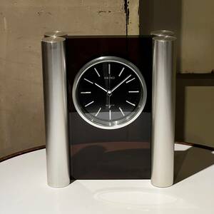 vintage ヴィンテージ SEIKO Stand Clock スタンドクロック 置時計 クォーツ 70s QM451M セイコー 動作確認済み アンティーク インテリア