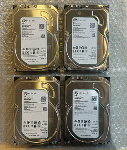 1円スタート Seagate 4TB 3.5内蔵HDD BarraCuda ST4000DM004 整備済品 5400rpm 256MB SMR SATA6G 4台セット