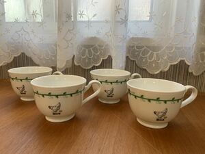 【美品】Noritake ノリタケ 1564 豆の木 カップのみ 4客セット まとめて