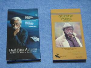 極美VHS廃盤２巻セット★GORDON PARKS（ゴードン・パークス）『Vision』『Half Past Autumn』★黒人写真家★『黒いジャガー』でお馴染み★