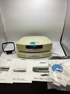 【1917-1918】BOSE WAVE MUSIC SYSTEM Ⅲ MULTI-CD CHANGER ボーズ 音楽 希少 通電確認OK CD リモコン 重低音 ツイン POP 