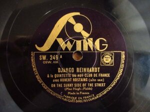 SP盤 ジャンゴラインハルト Django Reinhardt Le Quintette Du Hot Club De France On The Sunny Side Of The Street I Won