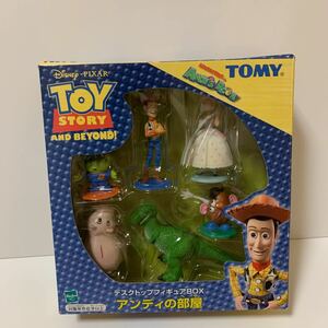 トイストーリー デスクトップフィギュアBOX アンディの部屋ウッディ ハム ポテトヘッド ボーピープ エイリアン ピクサー ハズブロ