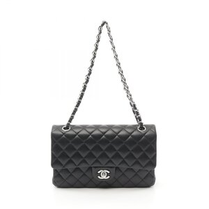 シャネル マトラッセ Wフラップ ブランドオフ CHANEL ラムスキン（羊革） ショルダーバッグ マトラッセ 中古 レディース