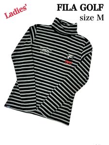 FILA GOLF フィラゴルフ　モックシャツ　モックネックシャツ　レディースM