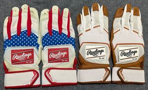 Rawlings 新品未使用 パッチロゴバッティンググローブ２セット　