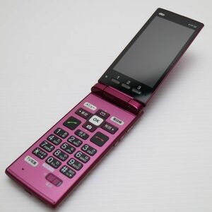 美品 KYF38 かんたんケータイ ワインレッド スマホ 本体 白ロム 中古 あすつく 土日祝発送OK SIMロック解除済み