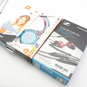 3826▲【ジャンク2点まとめ売り】Sennheiser B09GJXNFD3 IE 100 PRO WIRELESS RED/JBL JR310BT JBLJR310BTBLU ワイヤレスイヤホン 【0520】