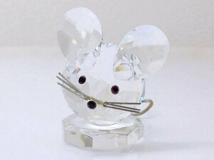 スワロフスキー フィギュリン レプリカ マウス ■ 183272 クリスタル クリア ミニ 置き物 ネズミ ねずみ □ SWAROVSKI インテリア 6G