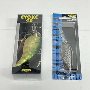 送料無料h54992 deps デプス ルアー EVOKE イヴォーク 4.0 キックバッカー DC-300 クランクベイト 2点セット 釣具 フィッシング 淡水 未使