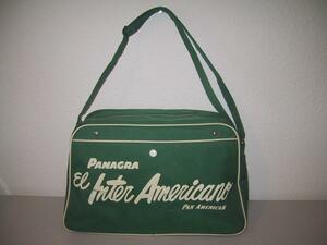 1950年代 パナグラ(PANAGRA) パンナムバッグ(PAN AM) 緑色 ＃231