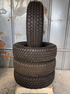 送料込み！245/75R17 BRIDGESTONE DUELER A/T 19年 10mm 中古タイヤ４本セット