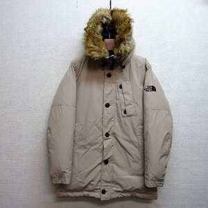 THE NORTH FACE ノースフェイス ダウンコート ロング ダウンジャケット メンズ XLサイズ 正規品 ベージュ D8383