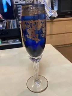 未使用品/ベネチアングラス/ペア/ワイングラス/シャンパングラス