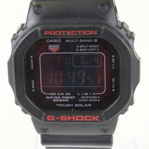 【稼働品】CASIO GW-5000HR カシオ G-SHOCK ShockResistant 腕時計 スクエア ラバーバンド デジタル 電波ソーラー ファッション 015IDAIA90