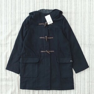 ★新品★ポンポネット＊濃紺＊ダッフルコート＊S/140cm＊通学