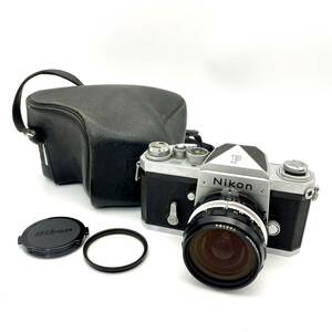 TY1696■【シャッターOK】最初期 Nikon F ニコン CAMERA カメラ フィルムカメラ アイレベル レンズフィルター付き 富士山ロゴ