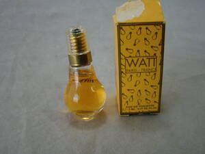 WATT ワット イエロー オードトワレ 5ml EAU DE TOILETTE 香水 電球型