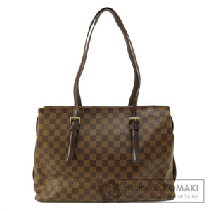 LOUIS VUITTON ルイヴィトン N51119 チェルシー ダミエ エベヌ トートバッグ ダミエキャンバス レディース 中古