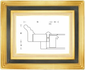 珠校倉 金+青 サイズM60号