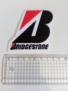 【中古】ワッペンBRIDGESTONE（ブリヂストン）レトロ　バイクモータースポーツ　レーシングジャケットなどに。匿名配送　送料一律180円　　