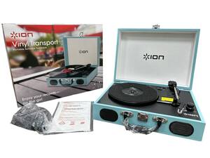 ION Audio アイオンオーディオ ポータブルレコードプレーヤー スーツケース型 スピーカー内蔵 Vinyl Transport 美品　付属品完品　＃2606